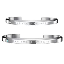 Load image into Gallery viewer, &quot;Love You Is My Fate&quot; Couple Bangle
