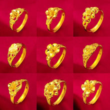 Load image into Gallery viewer, Classic Sand Gold Rings

