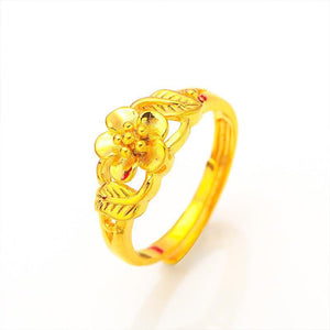 Classic Sand Gold Rings