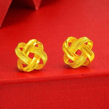 Load image into Gallery viewer, Classic Sand Gold Earrings
