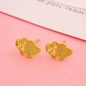 Classic Sand Gold Earrings