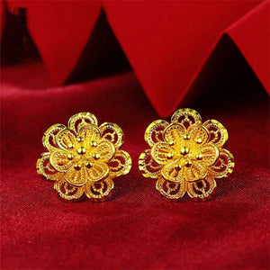Classic Sand Gold Earrings