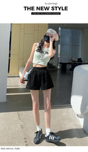 Load image into Gallery viewer, Sequined high-waist slimming loose a-line casual shorts

