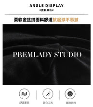 Load image into Gallery viewer, Velvet and furry autumn and winter style slit hip-hugging long skirt
