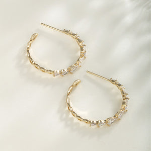 Cold Style Simple Korean Style C-shaped Earrings