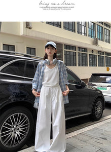 Plaid Spring and Autumn Lazy Style Temperament Sunscreen Shirt Jacket