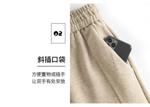Cashmere granny wool cigarette pants