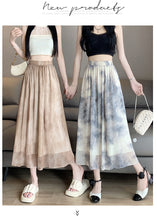 Load image into Gallery viewer, Tie-dye ink printing skirt elastic waist high waist a-line skirt umbrella skirt
