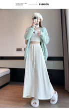Load image into Gallery viewer, Drawstring tie slimming soft waxy knitted skirt
