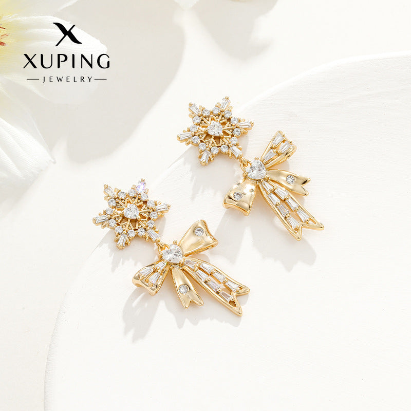 Snowflake Bow Earrings