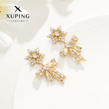 Load image into Gallery viewer, Snowflake Bow Earrings
