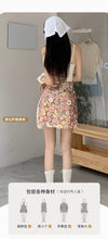 Load image into Gallery viewer, Hot girl style floral sequined high-waisted slimming hip-hugging A-line skirt
