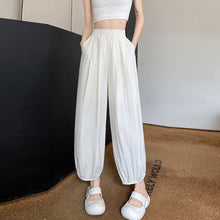 Load image into Gallery viewer, Ice silk lazy casual sunscreen leggings cotton and linen bloomers
