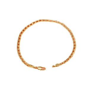 24K Gold Plated Unisex Side Bracelet