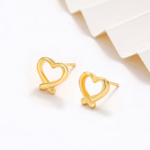 Load image into Gallery viewer, 24K Gold Glossy Heart-Shaped Earrings For Women
