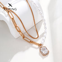 Load image into Gallery viewer, Double-Layer Stacked Pearl Necklace
