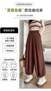 Ice silk lazy casual sunscreen leggings cotton and linen bloomers