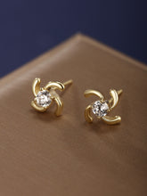 Load image into Gallery viewer, 14K Gold Plated Compact Earrings
