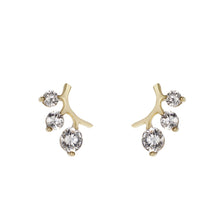 Load image into Gallery viewer, Gold Plated Light Weight Brass Stud Earring

