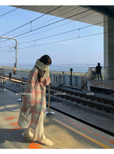 Load image into Gallery viewer, Gentle girly plaid high-end long coat
