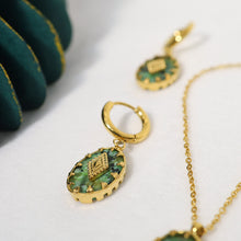 Load image into Gallery viewer, Turquoise Pendant Earrings and Necklace Set
