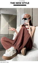 Load image into Gallery viewer, Ice silk lazy casual sunscreen leggings cotton and linen bloomers
