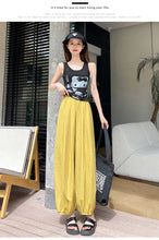 Load image into Gallery viewer, Ice silk lazy casual sunscreen leggings cotton and linen bloomers
