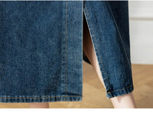 Load image into Gallery viewer, versatile denim suspender skirt
