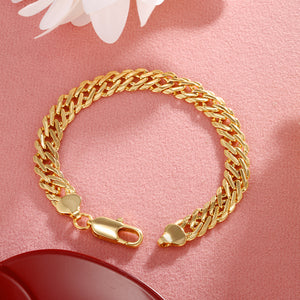 24K Gold Plated Unisex Bracelet – Timeless Elegance