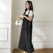 Load image into Gallery viewer, versatile denim suspender skirt
