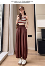 Load image into Gallery viewer, Ice silk lazy casual sunscreen leggings cotton and linen bloomers

