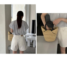 Load image into Gallery viewer, Striped short-sleeved petite design niche small flying sleeve shirt
