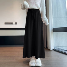 Load image into Gallery viewer, Drawstring tie slimming soft waxy knitted skirt

