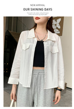 Load image into Gallery viewer, Petite Niche Vintage Versatile Loose Sun Shirt
