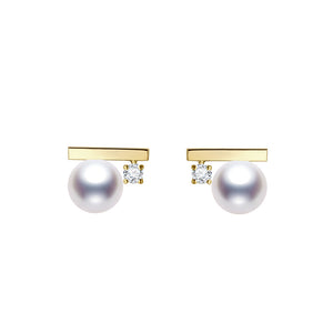 Pearl Gold-Plated Classic Necklace & Earrings Set