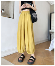 Load image into Gallery viewer, Ice silk lazy casual sunscreen leggings cotton and linen bloomers
