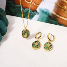 Load image into Gallery viewer, Turquoise Pendant Earrings and Necklace Set
