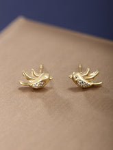 Load image into Gallery viewer, 14K Gold Plated Compact Earrings
