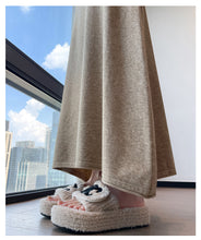Load image into Gallery viewer, Drawstring tie slimming soft waxy knitted skirt
