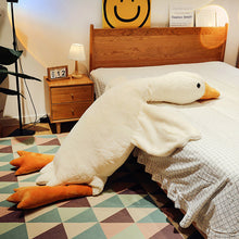 Load image into Gallery viewer, （HOT) Foreign Trade Big White Geese Soothing Pillow for Girls Sleeping Leg-Supporting Pillow Plush Toy Swan Cushion Children&#39;s Gift
