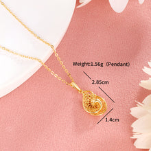 Load image into Gallery viewer, Gold-Plated Peacock Pendant
