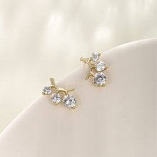 Load image into Gallery viewer, Gold Plated Light Weight Brass Stud Earring
