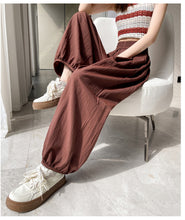 Load image into Gallery viewer, Ice silk lazy casual sunscreen leggings cotton and linen bloomers
