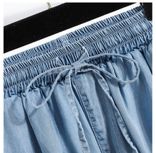 Load image into Gallery viewer, Slimming ice silk straight loose thin high waist shorts
