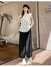 Load image into Gallery viewer, Ice silk lazy casual sunscreen leggings cotton and linen bloomers
