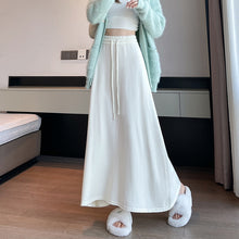 Load image into Gallery viewer, Drawstring tie slimming soft waxy knitted skirt
