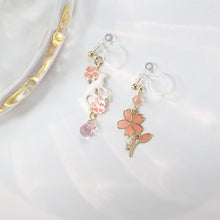 Load image into Gallery viewer, S925 Cherry Blossom Ear Clip Earrings
