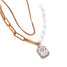 Load image into Gallery viewer, Double-Layer Stacked Pearl Necklace
