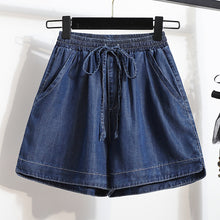 Load image into Gallery viewer, Slimming ice silk straight loose thin high waist shorts
