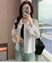 Load image into Gallery viewer, Petite Niche Vintage Versatile Loose Sun Shirt
